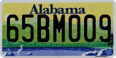 AL license plate 65BM009