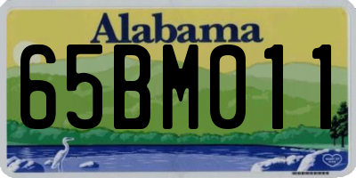 AL license plate 65BM011