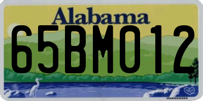 AL license plate 65BM012