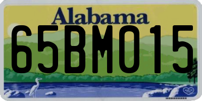 AL license plate 65BM015