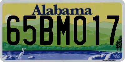 AL license plate 65BM017