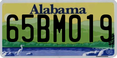 AL license plate 65BM019