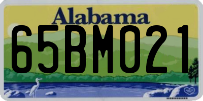 AL license plate 65BM021
