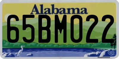 AL license plate 65BM022