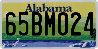 AL license plate 65BM024