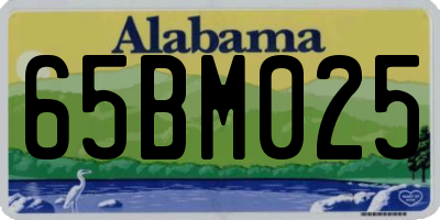 AL license plate 65BM025