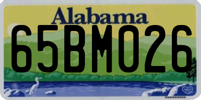AL license plate 65BM026