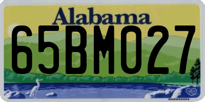 AL license plate 65BM027