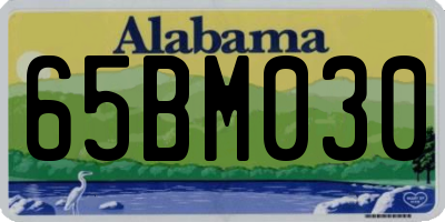 AL license plate 65BM030