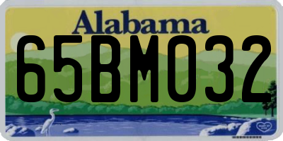 AL license plate 65BM032