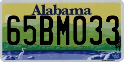 AL license plate 65BM033