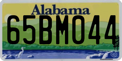 AL license plate 65BM044