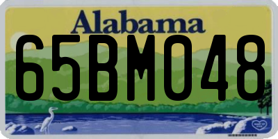 AL license plate 65BM048