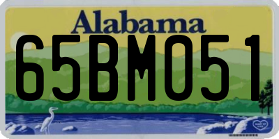 AL license plate 65BM051