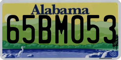 AL license plate 65BM053