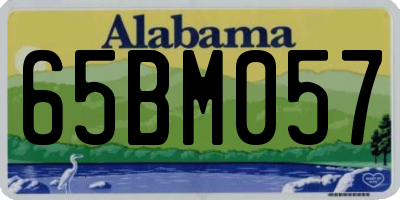 AL license plate 65BM057