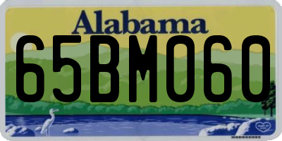 AL license plate 65BM060