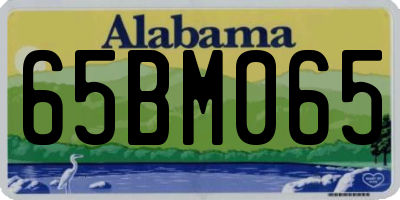 AL license plate 65BM065