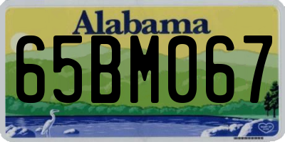 AL license plate 65BM067