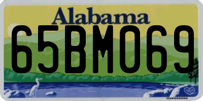 AL license plate 65BM069