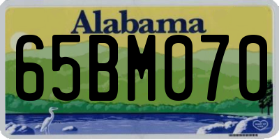 AL license plate 65BM070