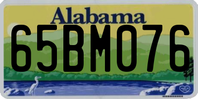 AL license plate 65BM076
