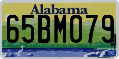 AL license plate 65BM079