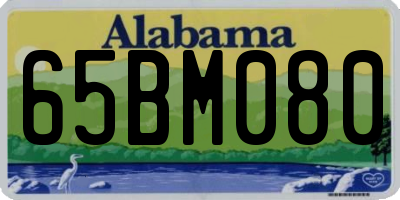 AL license plate 65BM080