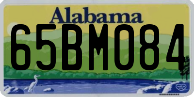 AL license plate 65BM084