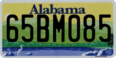AL license plate 65BM085