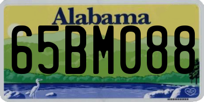 AL license plate 65BM088