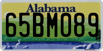 AL license plate 65BM089