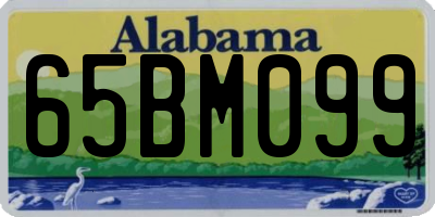 AL license plate 65BM099