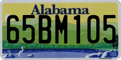 AL license plate 65BM105