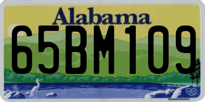 AL license plate 65BM109