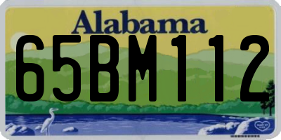 AL license plate 65BM112