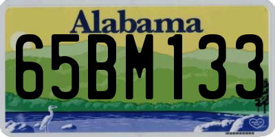 AL license plate 65BM133