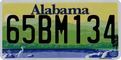 AL license plate 65BM134