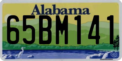AL license plate 65BM141