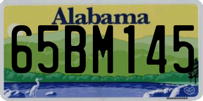 AL license plate 65BM145