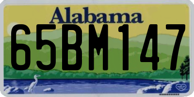AL license plate 65BM147