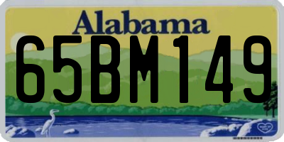 AL license plate 65BM149
