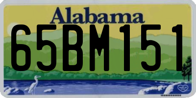 AL license plate 65BM151