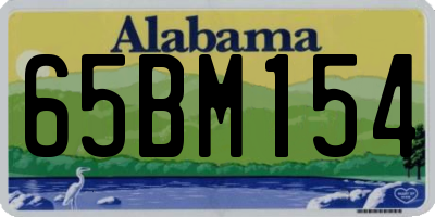 AL license plate 65BM154