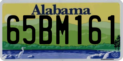 AL license plate 65BM161