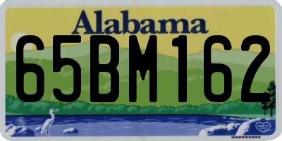 AL license plate 65BM162