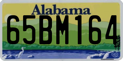 AL license plate 65BM164