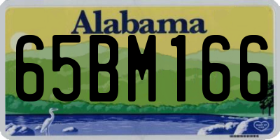 AL license plate 65BM166