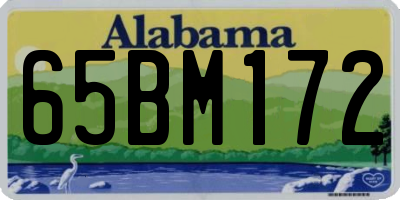 AL license plate 65BM172