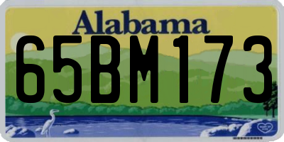 AL license plate 65BM173